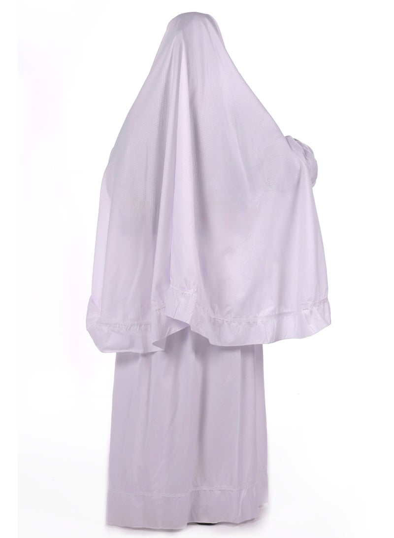 AL BENT AL SHARQIEH Two pieces islamic prayer robe dress set with sleeve - Image 3